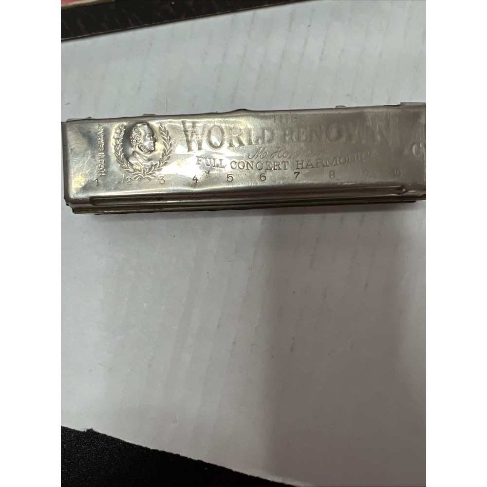 Vintage M Hohner Full Concert Harmonica Key Of C Made In Germany
